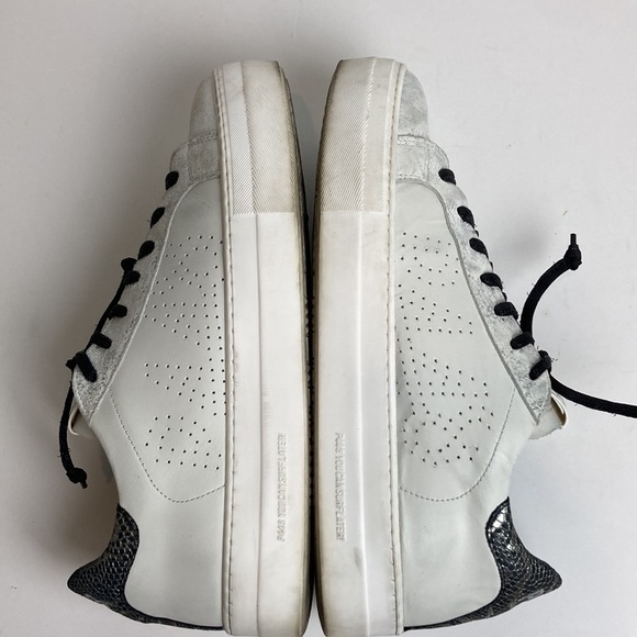 Thea White/Dia - Women P448 Thea White Pacific Shoes Sz 41 Designer Metallic Everyday Elevated Basic